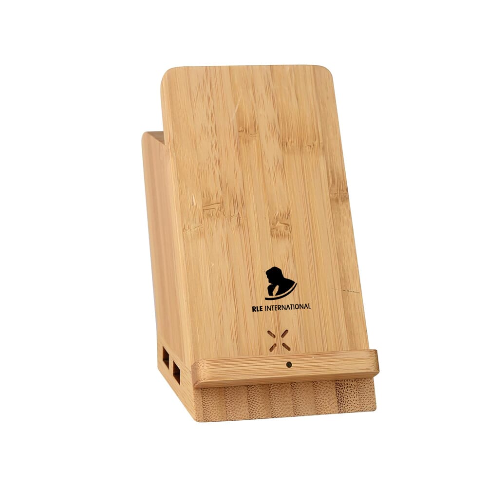 Wangari Maple 15W Wireless charger & USB Hub with Pen Stand